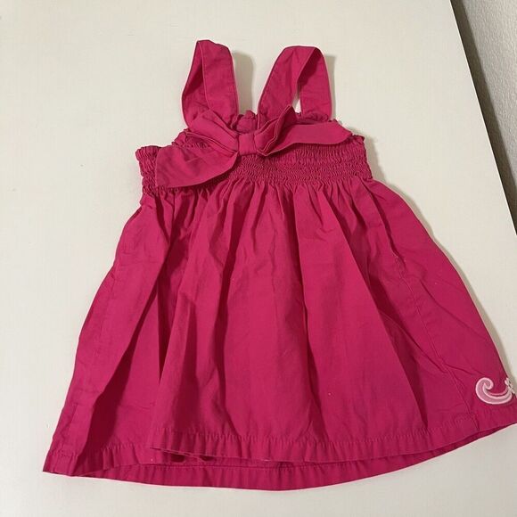 Gymboree Floral Mermaid Pink Smocked Dress and Bloomers Girls Size 6-12 Months - Picture 8 of 14